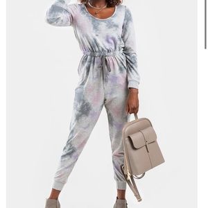 NWT As U Wish Casual Tie Jumpsuit